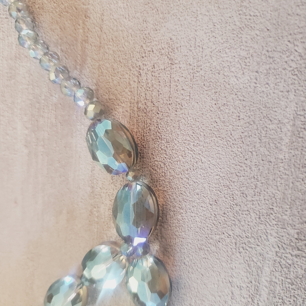 Dazzling Blue Crystal Necklace - Picture 4 of 5